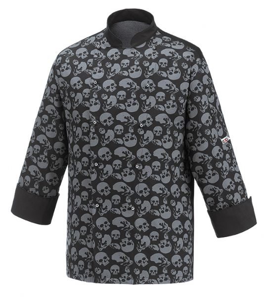 Kochjacke BLACK SKULLS